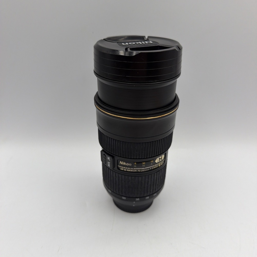 Nikon Camera Lens Nano Crystal Coffee Travel Mug Thermos Stainless Cup 12oz
